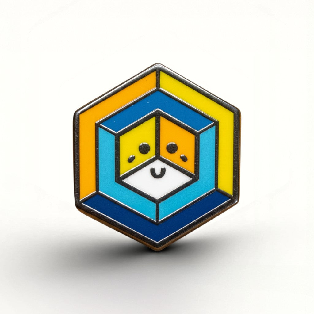 Aroace Flag - Proud Cube Pin | Proud Zebra