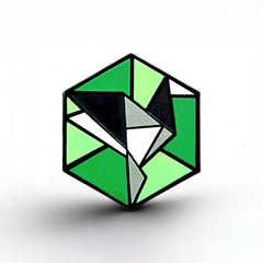 Aromantic Flag - Freedom Cube Pin