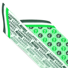 Load image into Gallery viewer, Aromantic Pride Flag Twilly Scarf on clean white background by Proud Zebra

