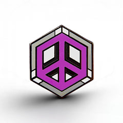 Asexual Flag - Peace Cube Pin
