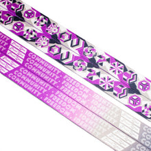 Load image into Gallery viewer, Asexual Pride Lanyard on clean white background by Proud Zebra

