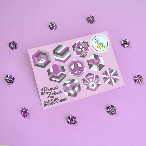 Asexual Pride Sticker Sheet