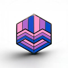 Bisexual Flag - Love Cube Pin
