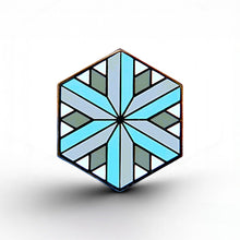 Load image into Gallery viewer, Demiboy Flag - Identity Cube Pin - main product photo on white background

