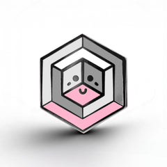 Demigirl Flag - Proud Cube Pin