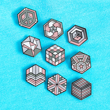 Load image into Gallery viewer, Demigirl full Proud Cube collection, all 9 pride pins
