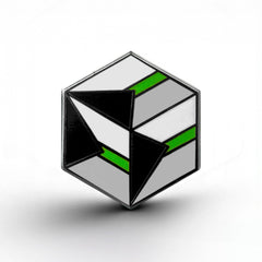 Demiromantic Flag - Flag Cube Pin