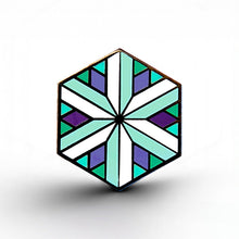 Load image into Gallery viewer, Gay MLM Flag - Identity Cube Pin - main product photo on white background
