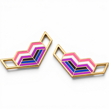 Load image into Gallery viewer, Genderfluid Pride Flag Love Lace Locks - main product photo on white background
