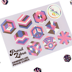 Genderfluid Pride Sticker Sheet
