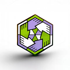 Genderqueer Flag - Community Cube Pin