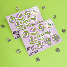 Load image into Gallery viewer, Genderqueer pride flag sticker sheet, vinyl LGBTQ+ pride stickers for laptops, water bottles, and notebooks by Proud Zebra
