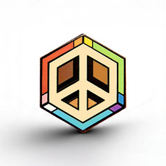 Inclusive Flag - Peace Cube Pin