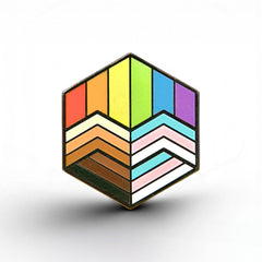 Inclusive Flag - Love Cube Pin
