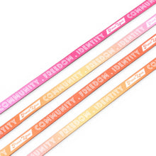 Load image into Gallery viewer, Lesbian Pastel Shoelaces — flat lay
