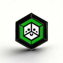 Load image into Gallery viewer, Neutrois Flag - Proud Cube Pin - main product photo on white background
