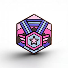 Omnisexual Flag - Medal Cube Pin