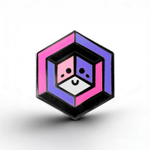 Load image into Gallery viewer, Omnisexual Flag - Proud Cube Pin - main product photo on white background
