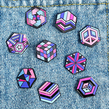 Load image into Gallery viewer, Omnisexual full Proud Cube collection, all 9 pride pins
