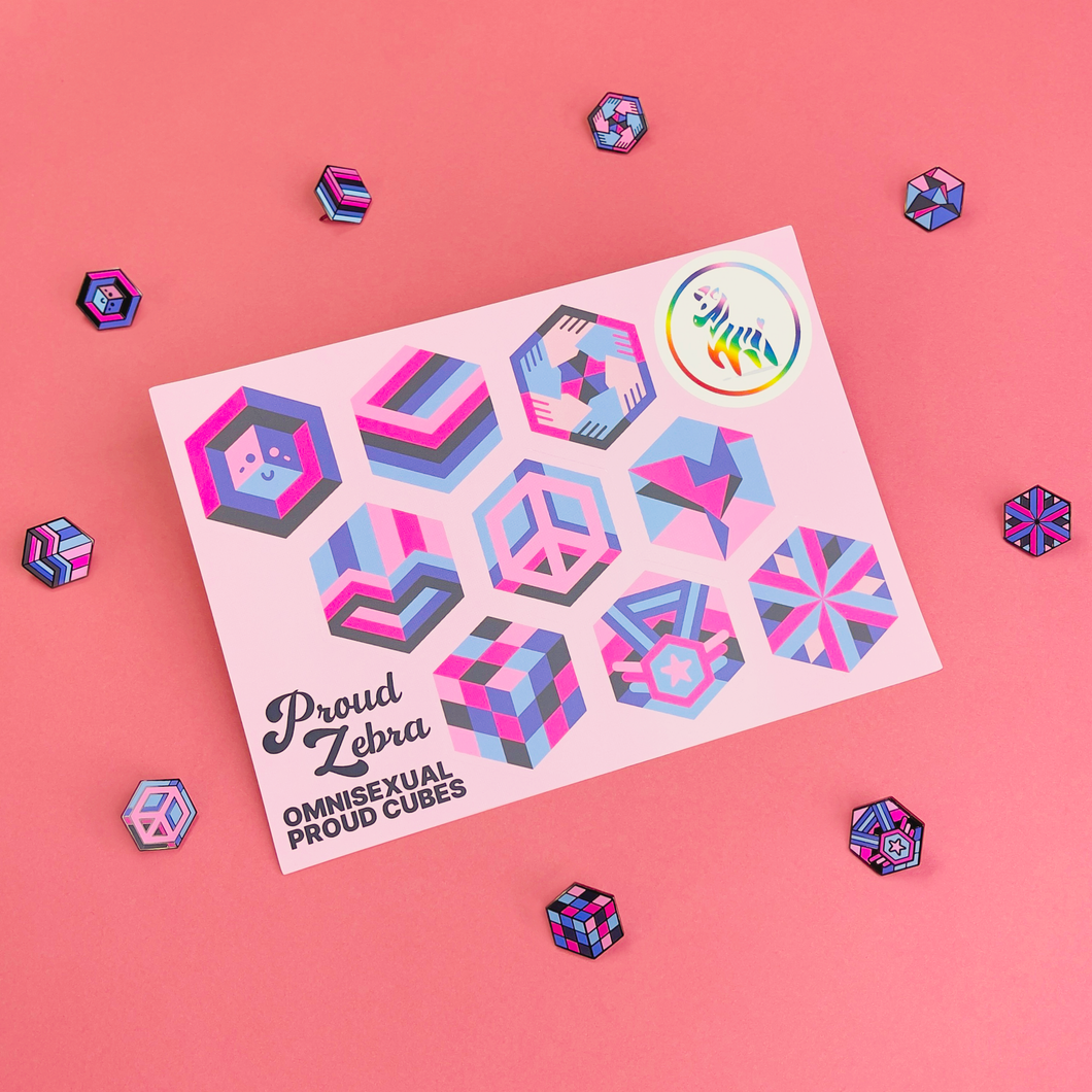 Omnisexual Pride Sticker Sheet