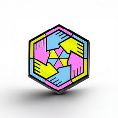 Pansexual Flag - Community Cube Pin