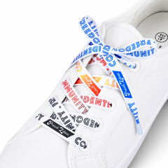 Polyamory Pride Flag White Shoelaces
