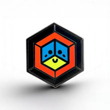 Load image into Gallery viewer, Polyamory Flag - Proud Cube Pin - main product photo on white background
