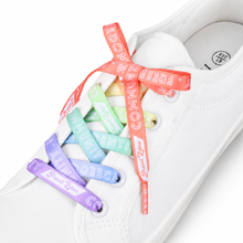 Load image into Gallery viewer, Rainbow Pastel Shoelaces - main product photo on white background
