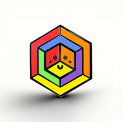 Rainbow Flag - Proud Cube Pin