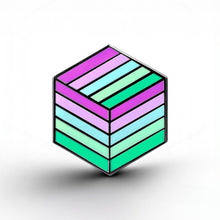 Load image into Gallery viewer, Toric Flag - Flag Cube Pin - main product photo on white background
