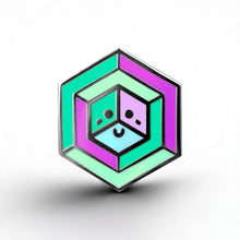 Load image into Gallery viewer, Toric Flag - Proud Cube Pin - main product photo on white background
