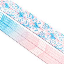 Load image into Gallery viewer, Trans Pride Lanyard on clean white background by Proud Zebra

