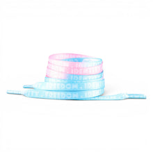 Load image into Gallery viewer, Trans Pastel Shoelaces — coiled flat lay
