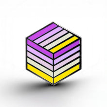 Load image into Gallery viewer, Trixic Flag - Flag Cube Pin - main product photo on white background
