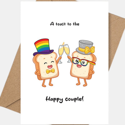 Wedding: Toast - LGBTQ+ Greeting Cards by Proud Zebra