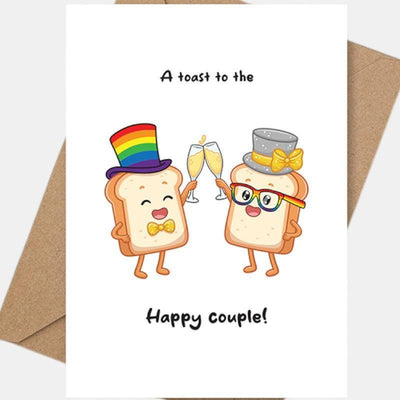 Wedding: Toast - LGBTQ+ Greeting Cards by Proud Zebra