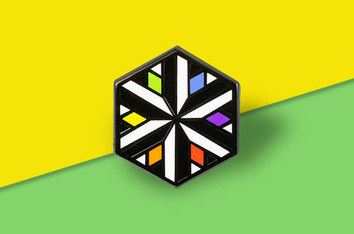 Ally Flag - Identity Cube Pin