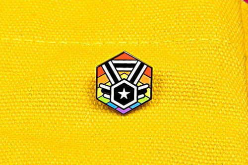 Ally Flag - Medal Cube Pin
