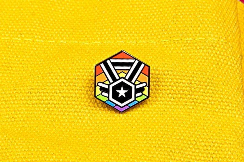 Ally Flag - Medal Cube Pin-Pride Pin-PCMC_ALLY