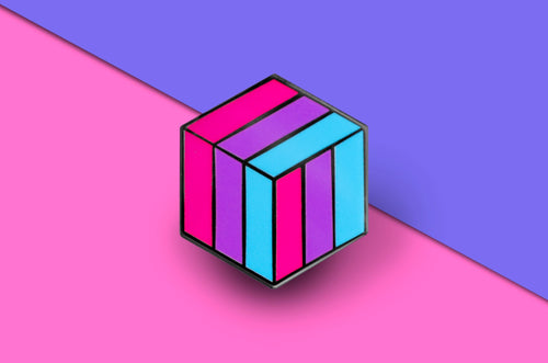 Androgyny Flag - Flag Cube Pin