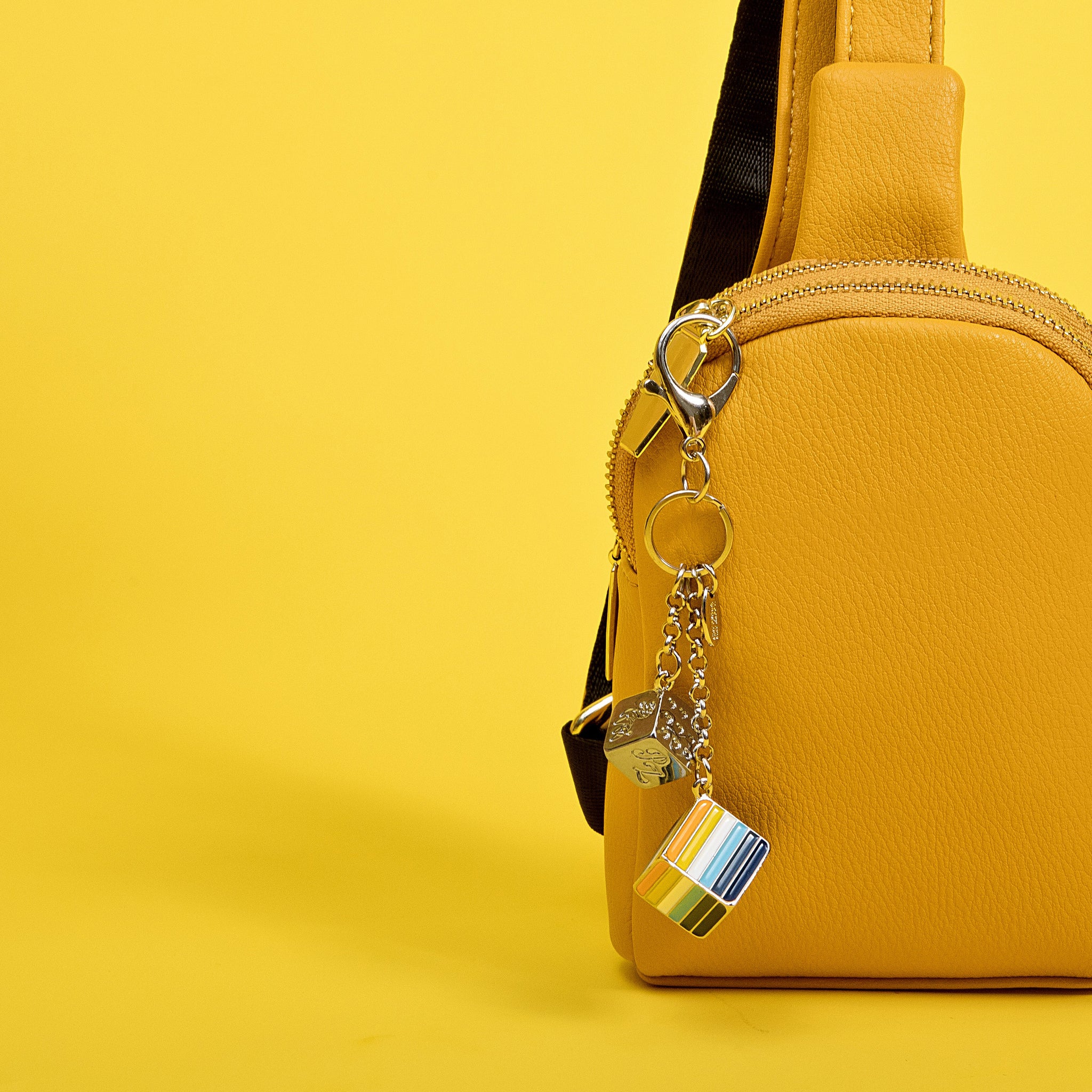 ℳ♡ Aroace Pride Flag Proud Cube Bag Charm | Proud Zebra