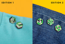 Load image into Gallery viewer, Aromantic Flag - 2nd Edition Pins [Set]-Pride Pin-AROM_ED1+2
