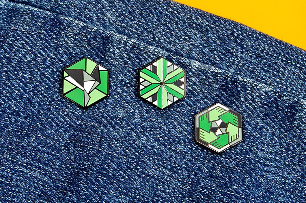 Aromantic Flag - 2nd Edition Pins [Set]-Pride Pin-AROM_ED2