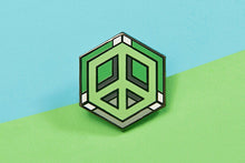 Load image into Gallery viewer, Aromantic Flag - Peace Cube Pin-Pride Pin-PCZC_AROM
