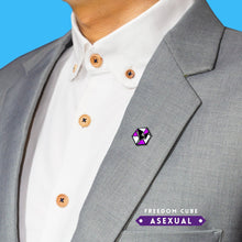 Load image into Gallery viewer, Asexual Flag - Community Cube Pin-Pride Pin-PCCC_ASEX
