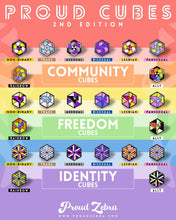 Load image into Gallery viewer, Asexual Flag - Community Cube Pin-Pride Pin-PCCC_ASEX
