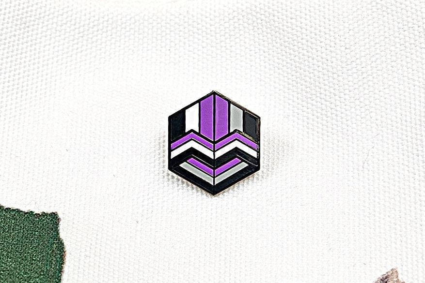 Asexual Flag - Love Cube Pin-Pride Pin-PCHC_ASEX