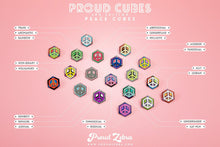 Load image into Gallery viewer, Asexual Flag - Peace Cube Pin-Pride Pin-PCZC_ASEX

