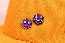 Load image into Gallery viewer, Asexual Flag - Rubik&#39;s Cube Pin-Pride Pin-ASEX_ED4
