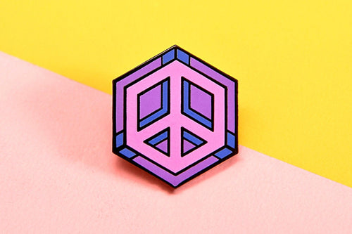 Bisexual Flag - Peace Cube Pin